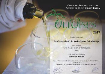 Premio Gold OLIVINUS  2017 - Mendoza (ARGENTINA)